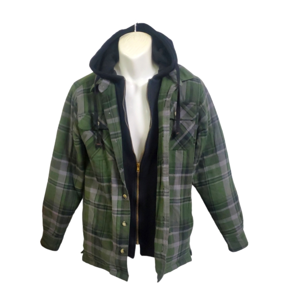 Legendary Whitetails Men's Maplewood Hooded lined Shirt Jacket size S used